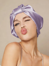 [Lavender] SilkSilky-CA Sleep Cap 001