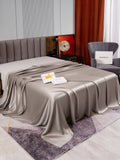 SilkSilky CA 22Momme Pure Silk Sheet Gray 002