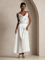 [White] SilkSilky-CA Skirt 005