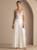 [White] SilkSilky-CA Women's Pants 006