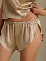 [Champagne Gold] SilkSilky-CA Spaghetti Strap Camisole Set 006