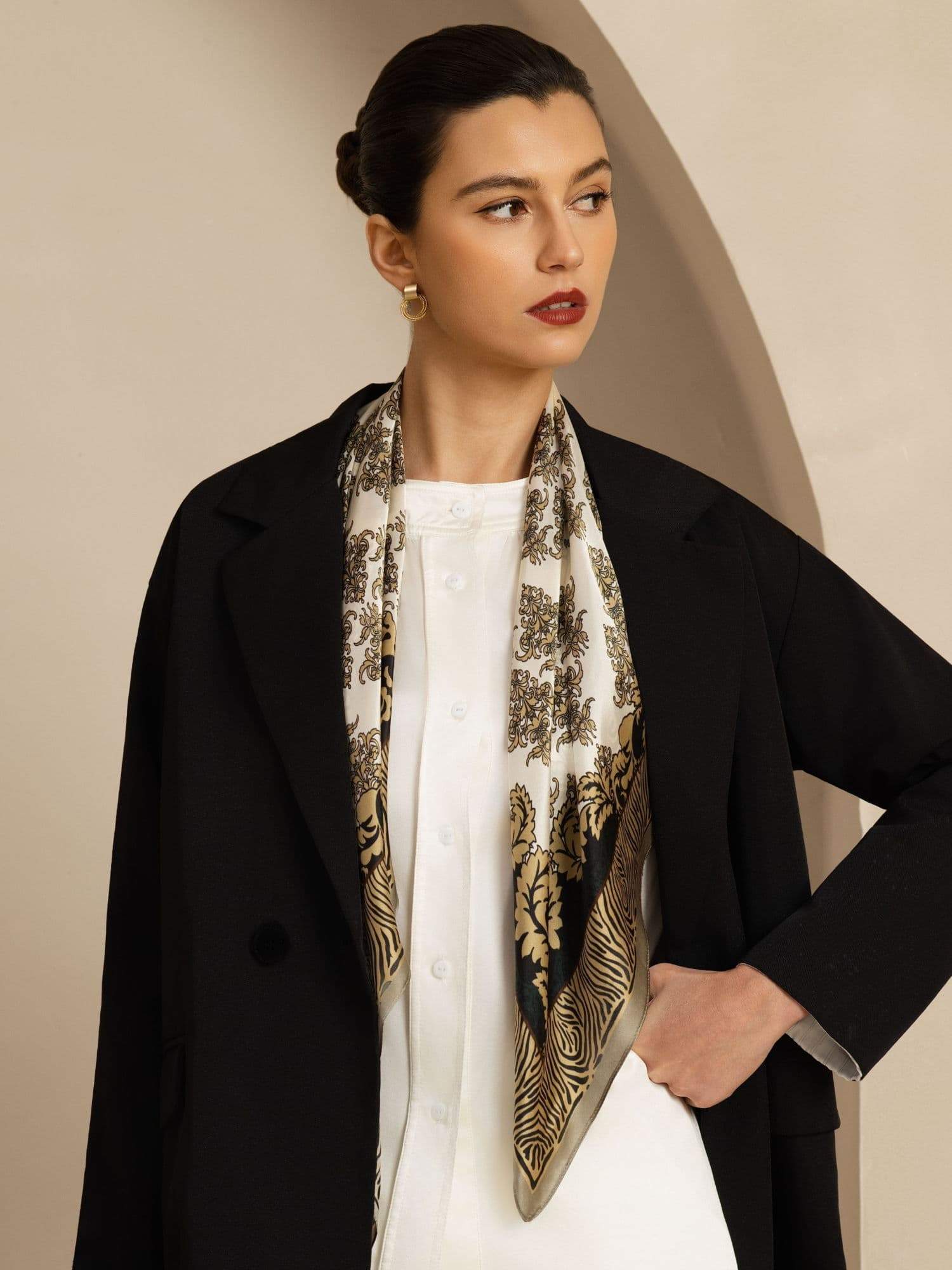 [P109] SilkSilky-CA Pure Silk Scarf 002