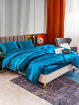[Teal] SilkSilky-CA 22Momme Bedding Set 003