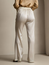 [White] SilkSilky-CA Women's Pants 002