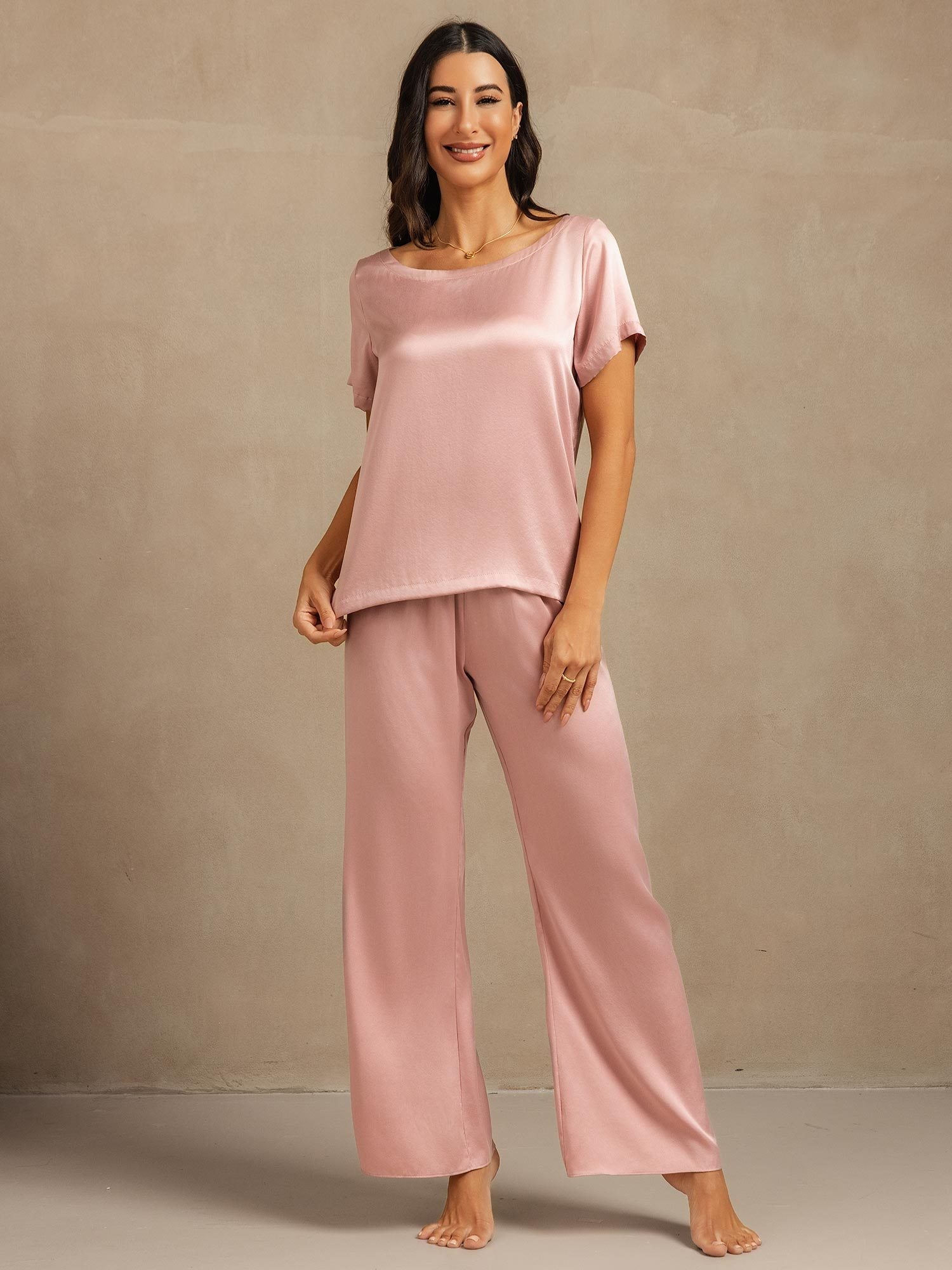[PeachSkin] SilkSilky-CA 19Momme Washable Silk Womens Pajamas 007