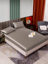 [Gray] SilkSilky-CA 25Momme Bedding Set 001