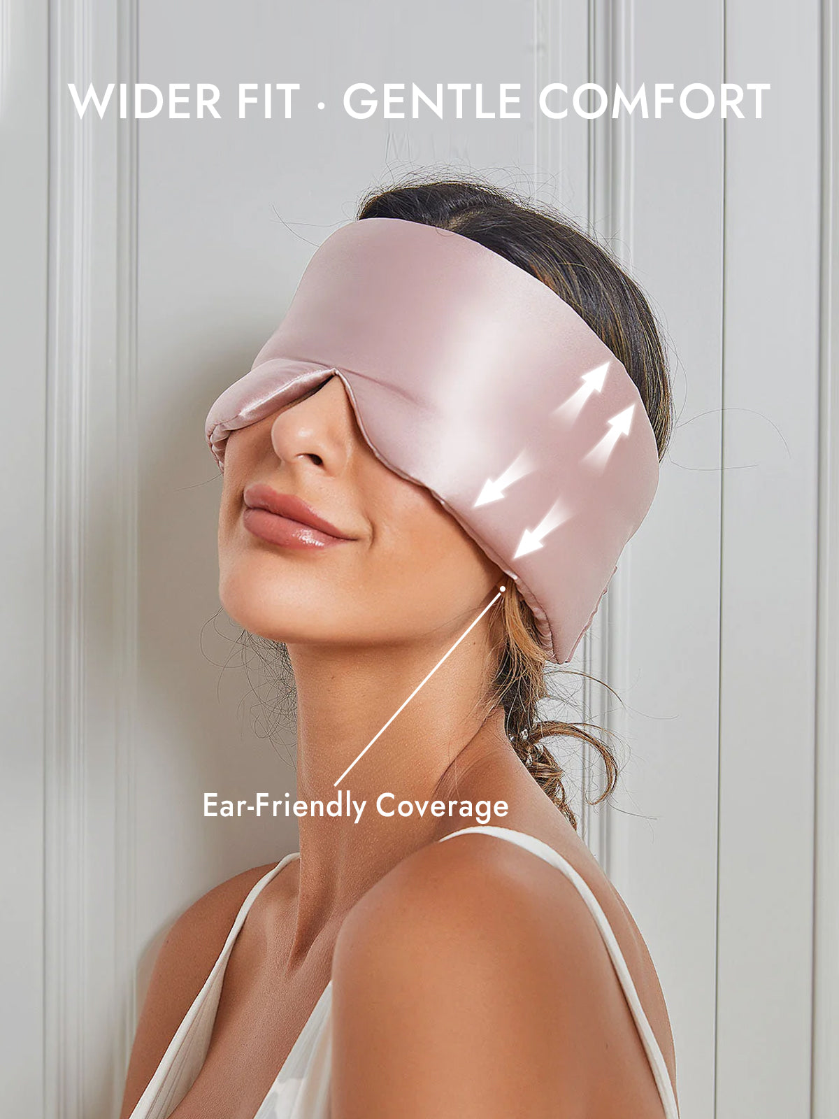 [Light Pink] SilkSilky-CA 19Momme Pure Silk Eye Mask 005