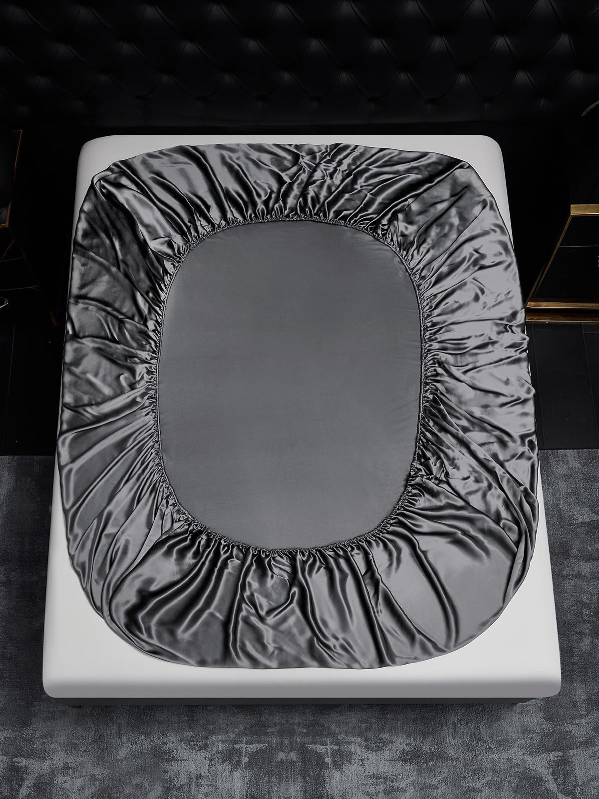 [Dark Gray] SilkSilky-CA 19Momme Pure Silk Sheet 003