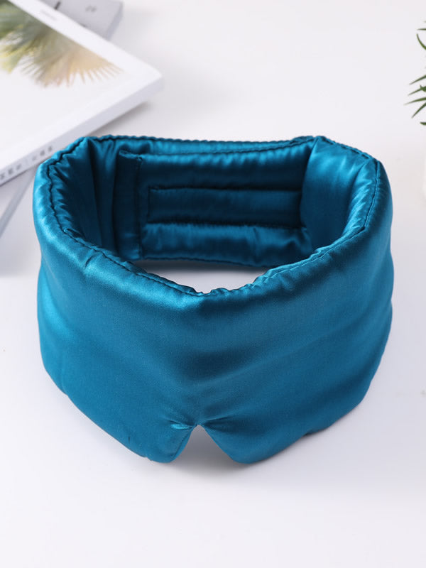[Teal] SilkSilky-CA 19Momme Pure Silk Eye Mask 005