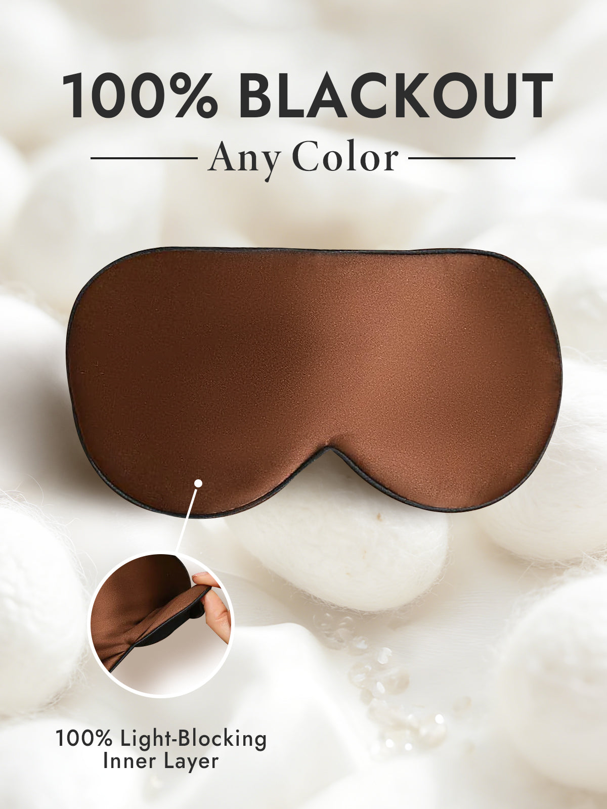 [Brown] SilkSilky-CA 19Momme Pure Silk Eye Mask 001