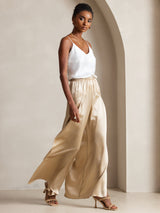 [White] SilkSilky-CA Spaghetti Strap V Neck Camisole 003