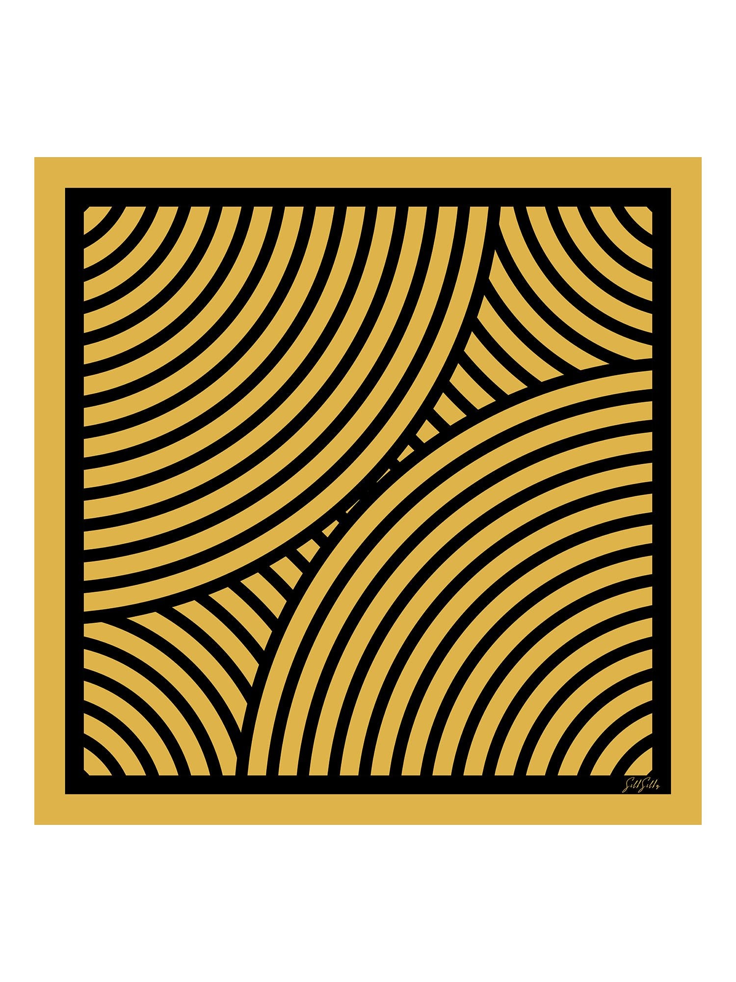 [Yellow Arcs] SilkSilky-CA Scarf 001