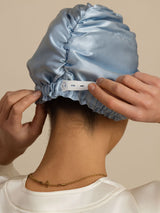 [Steel Blue] SilkSilky-CA Sleep Cap 002