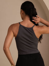 [Gray] SilkSilky-CA Sleeveless Crew Neck Camisole 002