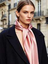 [Deep Pink] SilkSilky-CA Scarf 001