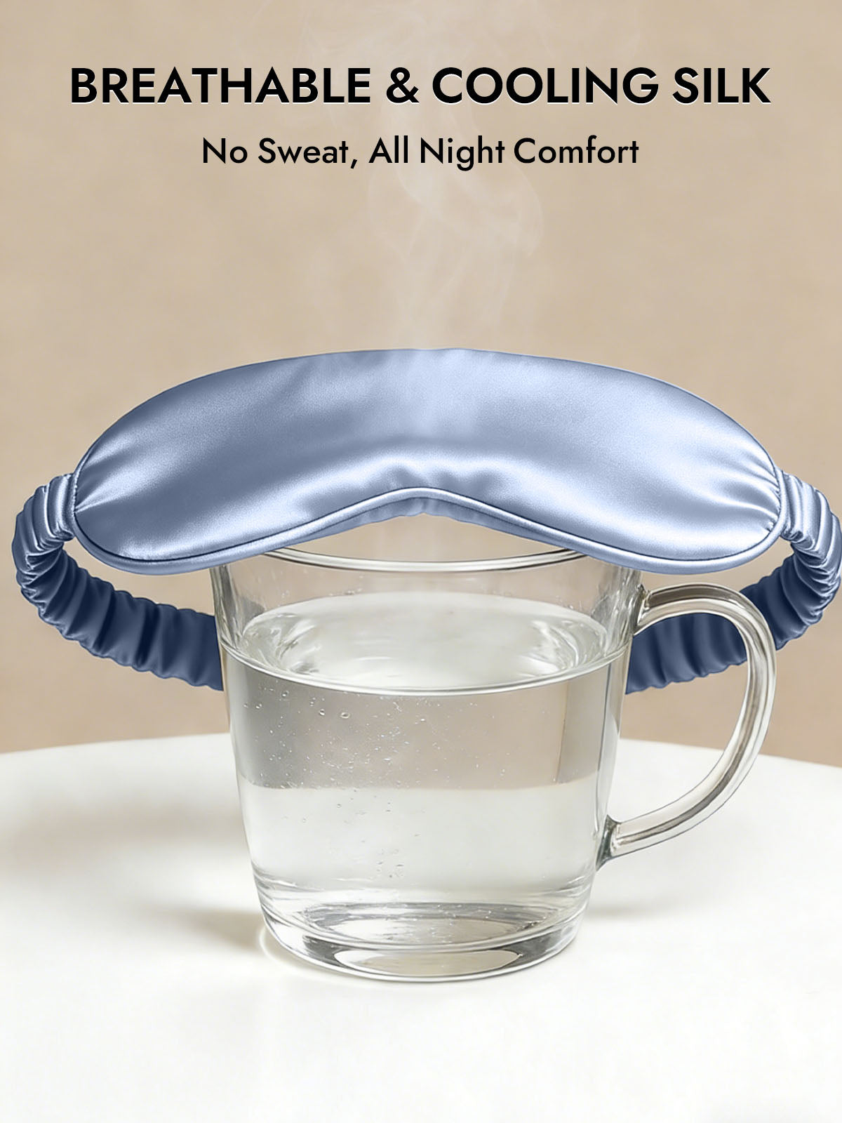 [Light Blue] SilkSilky-CA 19Momme Pure Silk Eye Mask 004