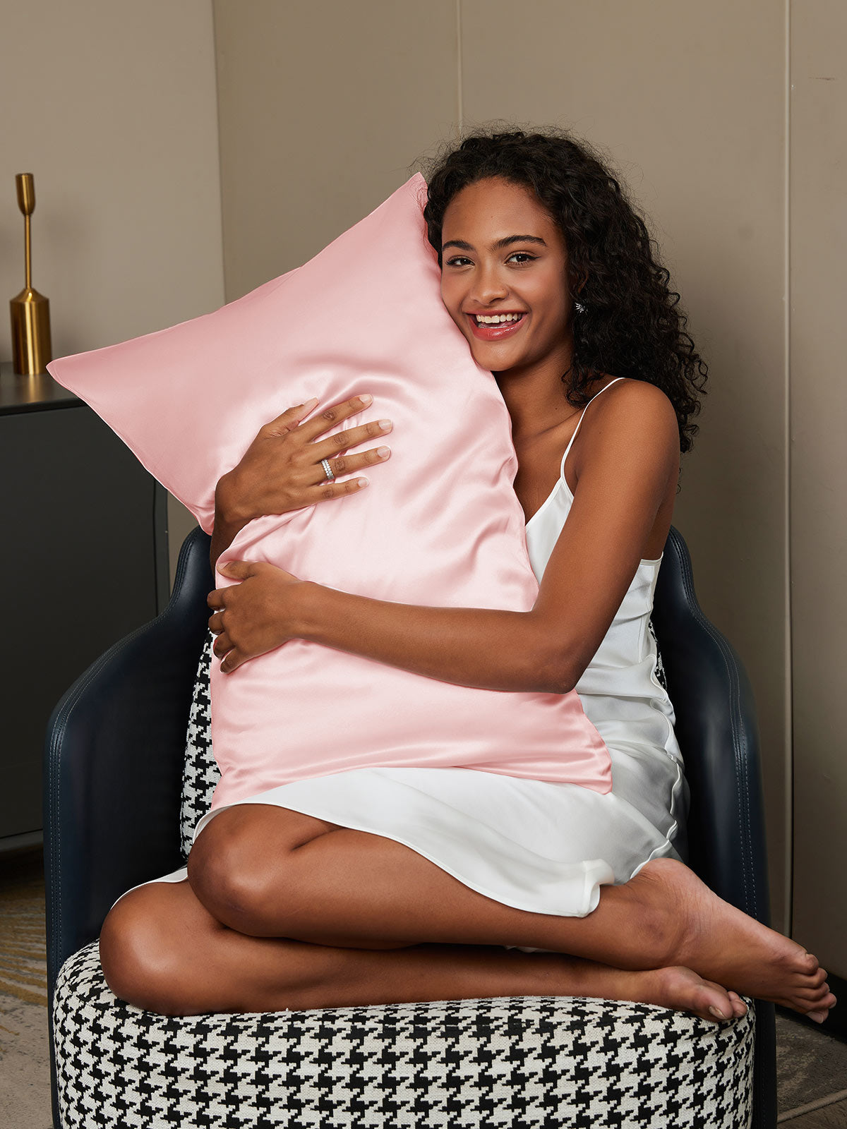 SilkSilky-CA 30Momme Pure Silk Pillowcase Pink 001