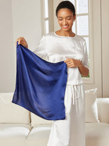 [Dark Blue] SilkSilky-CA Scarf 004