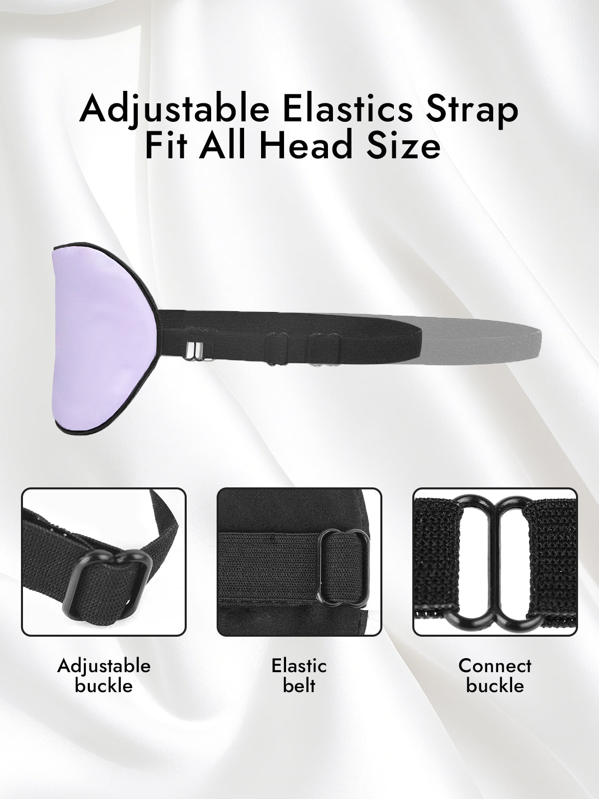 [Lavender] SilkSilky-CA 19Momme Pure Silk Eye Mask 004