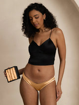[Champagne] SilkSilky-CA 19Momme Panty 006