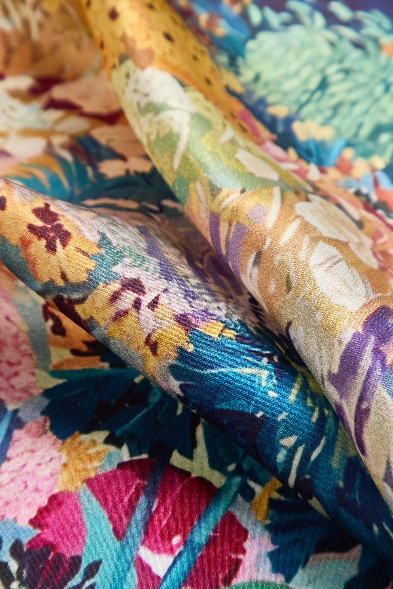 [Multi] SilkSilky-CA Pure Silk Scarf 005