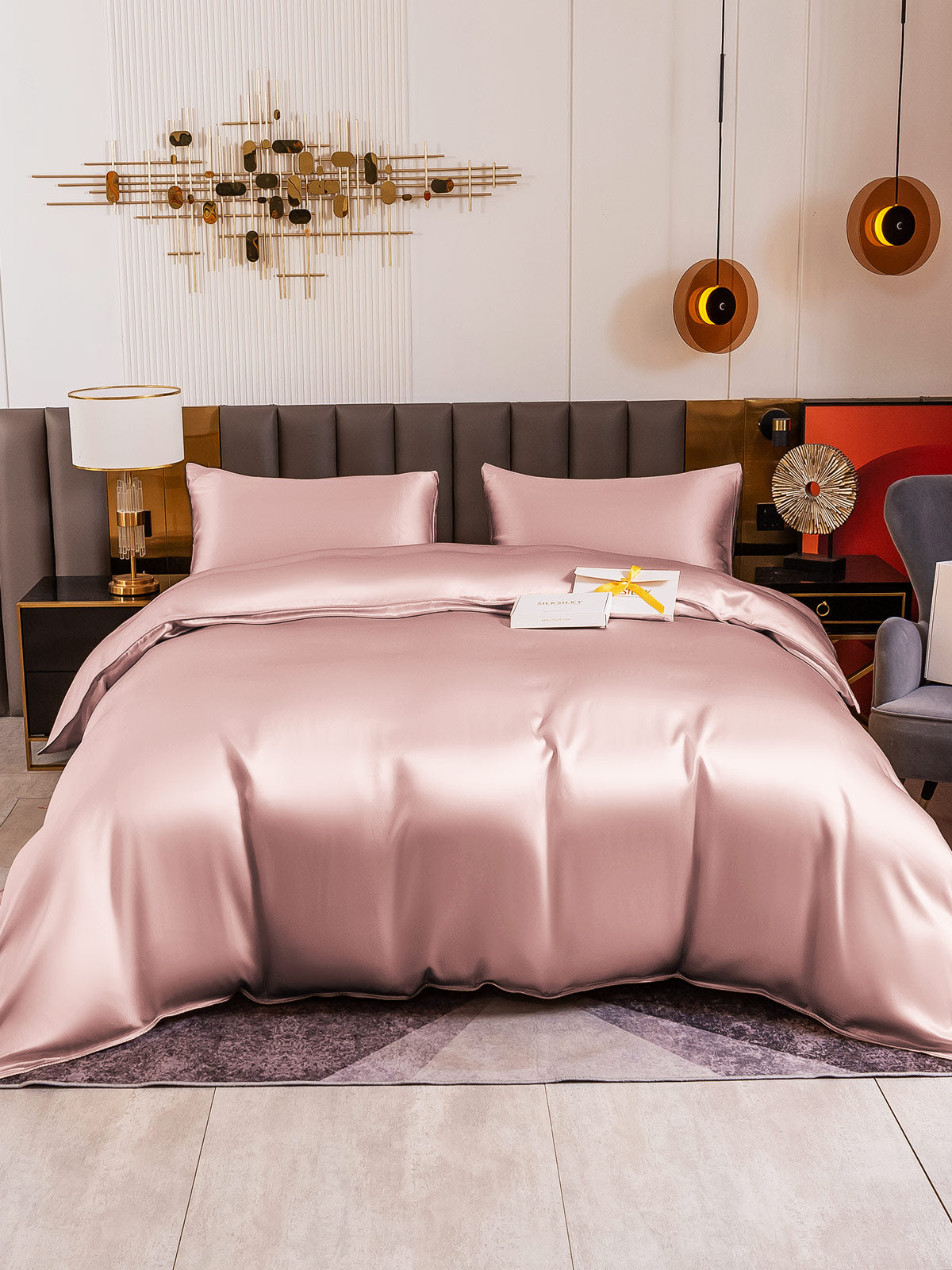 [Peach Skin] SilkSilky-CA 19Momme Bedding Set 005