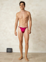 [Fuchsia] SilkSilky-CA Pure Silk Men's Underwear 003