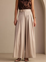 [Tan] SilkSilky-CA Women's Pants 001