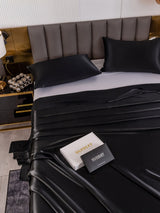 [Black] SilkSilky-CA 19Momme Bedding Set 005