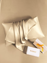 [Beige] SilkSilky-CA 22Momme Pure Silk Pillowcase 004