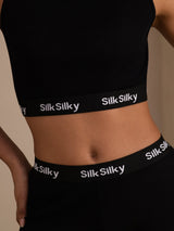 [Black] SilkSilky-CA Sleeveless Crew Neck Women's Outfit Sets 006