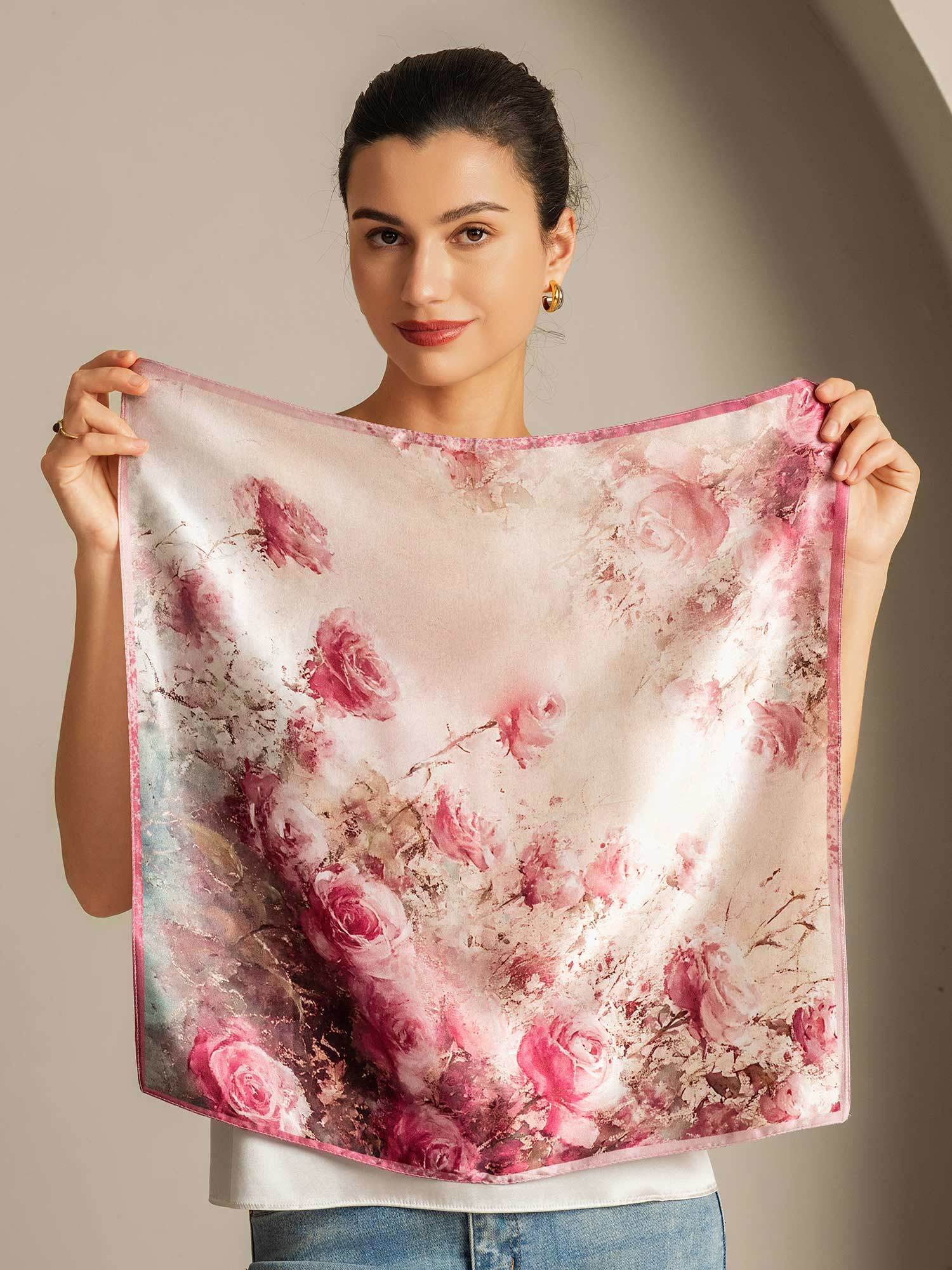 [P103] SilkSilky-CA Pure Silk Scarf 006,