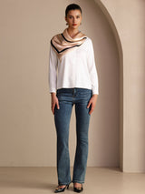 [Beige Square] SilkSilky-CA Scarf 006