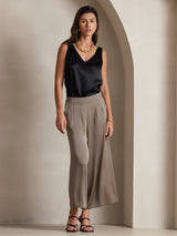 [Black] SilkSilky-CA Sleeveless V Neck Camisole 008