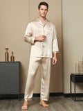 SilkSilky-CA-Pure-Silk-Long-Sleeve-Lapel-Men's-Pajamas-Tan-003