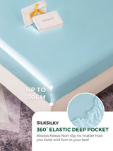 [Light Blue] SilkSilky-CA 19Momme Bedding Set 004
