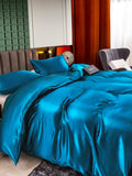 SilkSilky CA 25Momme Pure Silk Bedding Set Teal 005