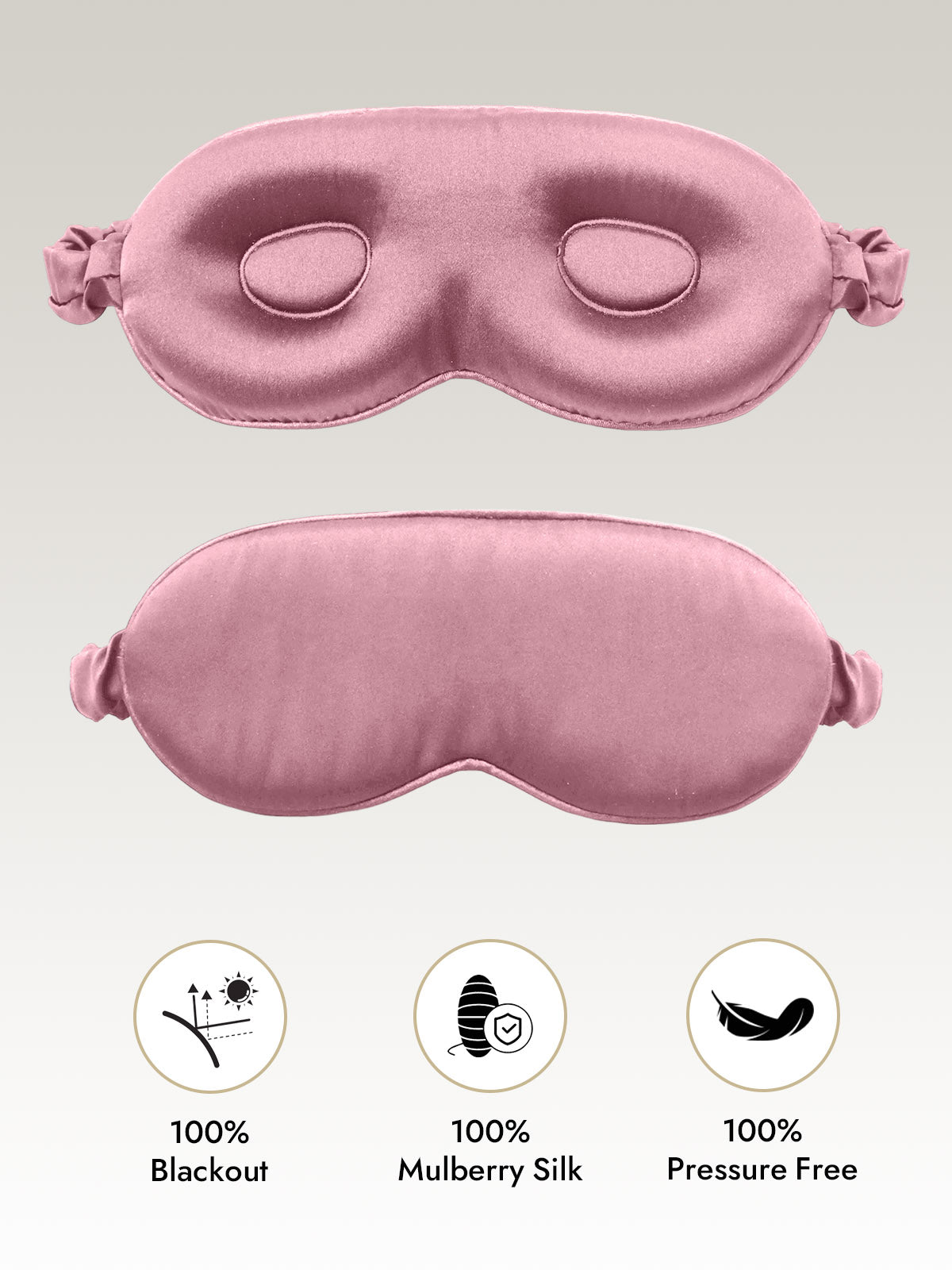 [Pale Mauve] SilkSilky-CA Eye Mask 001