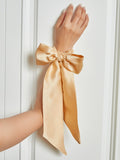 SilkSilky-CA 19Momme Pure Silk Scrunchie Champagne 003