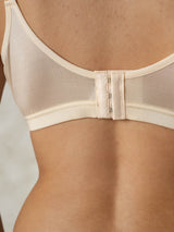 [Tan] SilkSilky-CA Silk Jersey Bra 005