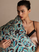[Teal Botanical] SilkSilky-CA Pillowcase 002