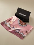 SilkSilky CA Pure Silk Scarf Pink 001