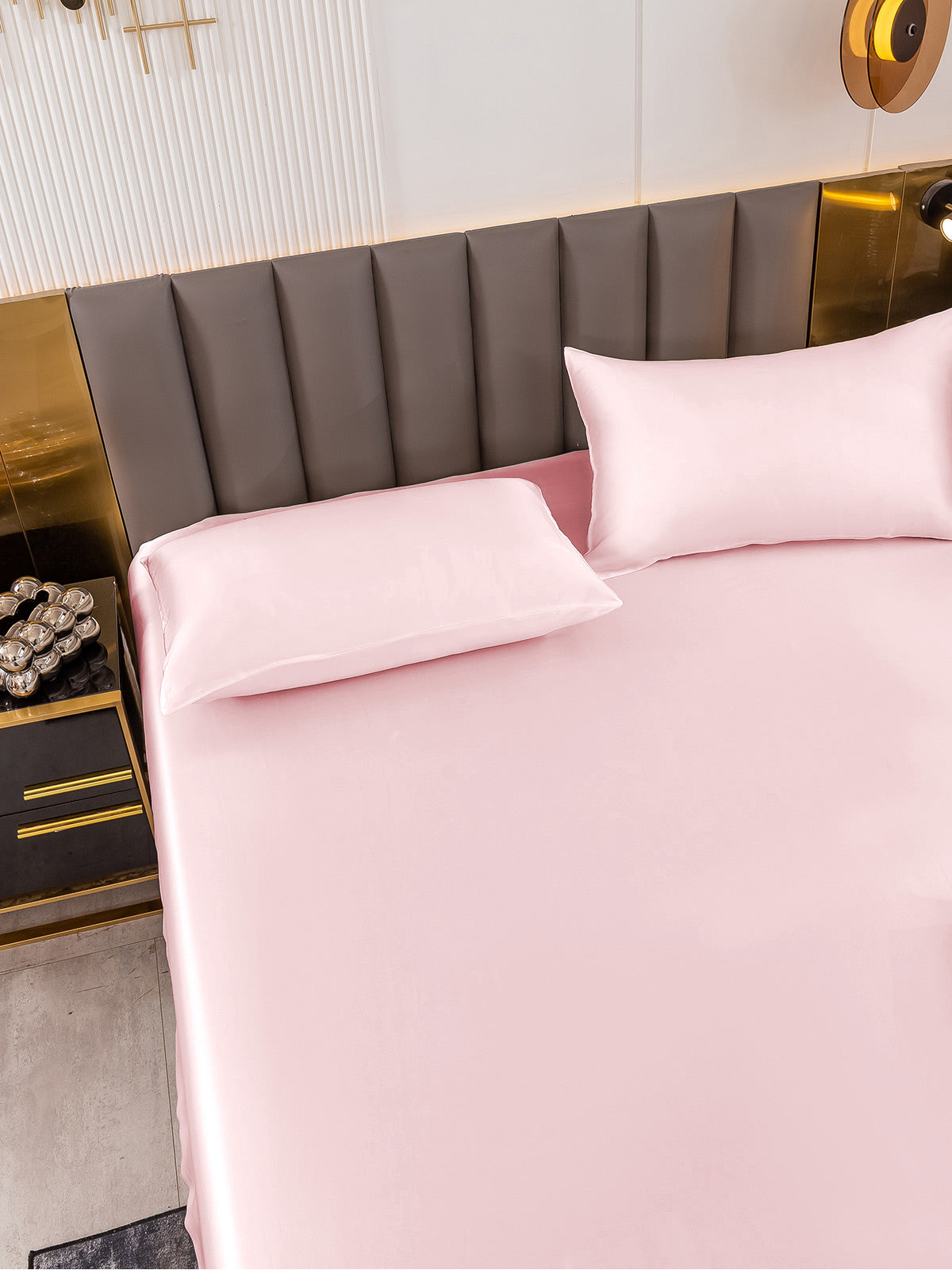 [Pink] SilkSilky-CA 19Momme Bedding Set 005