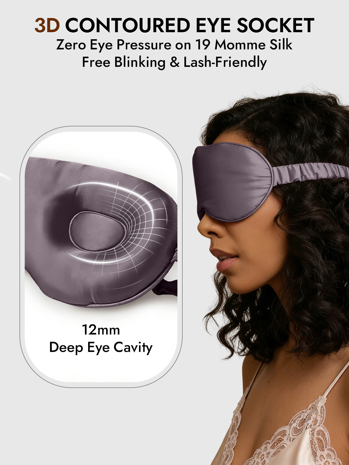 [Dark Gray] SilkSilky-CA Eye Mask 004