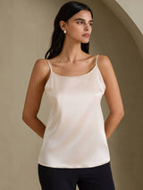 [Beige] SilkSilky-CA Spaghetti Strap Camisole 003