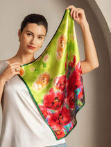 [P099] SilkSilky-CA Pure Silk Scarf 004,