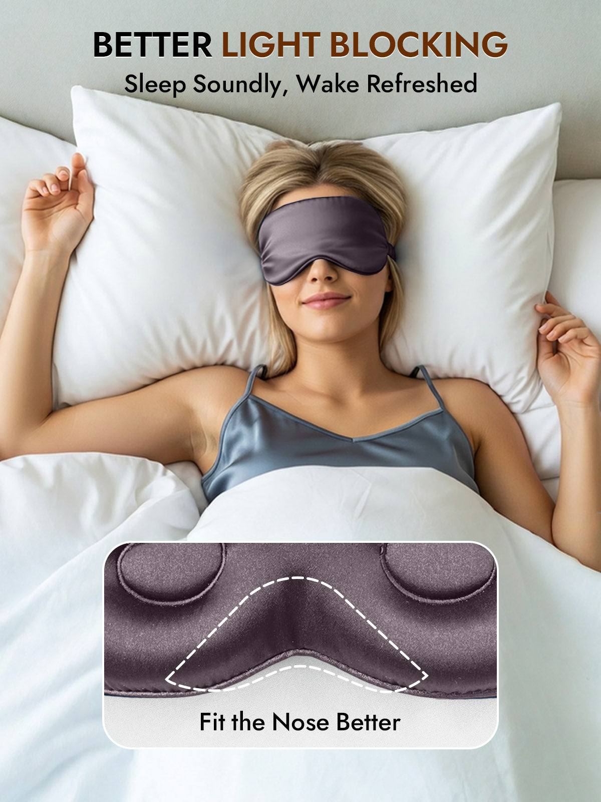 [Dark Gray] SilkSilky-CA Eye Mask 003