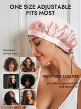 [Pink] SilkSilky-CA Sleep Cap 006