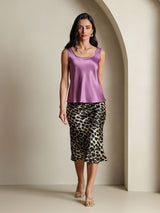 [Deep Purple] SilkSilky-CA Sleeveless Camisole 007