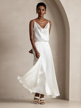 [White] SilkSilky-CA Skirt 006